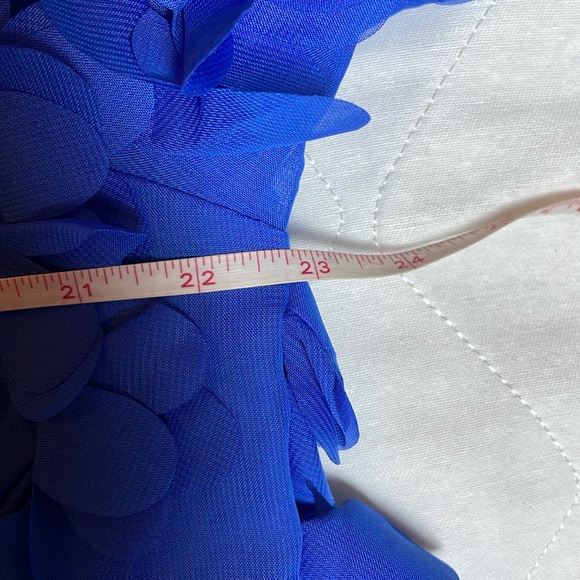 Zara Floral Blue Women's Cape Size-Large NWT - Picture 11 of 16